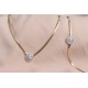 Altın İtalyan Balık Sırtı Oval Baget Set