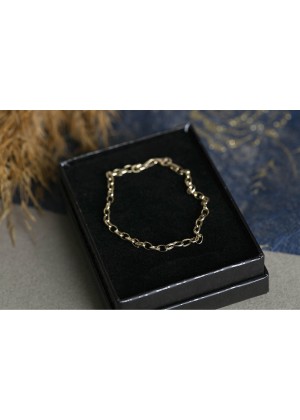Altın Oval Bileklik