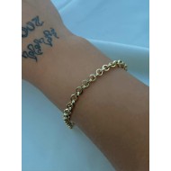 Altın Oval Doç Bileklik