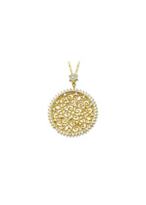 Altın Oval Kolye