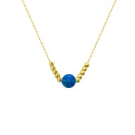 Altın Opal Taşlı Kolye