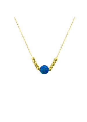 Altın Opal Taşlı Kolye