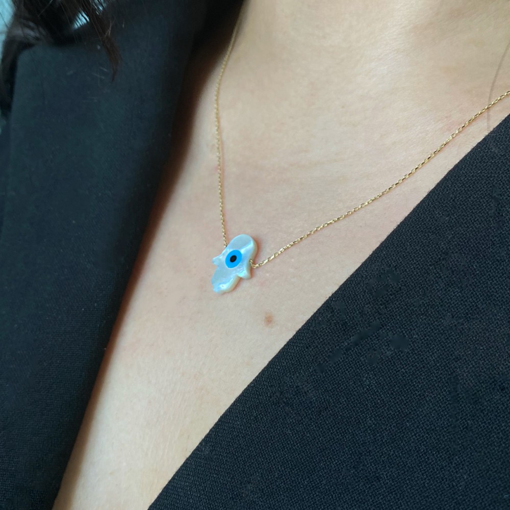 Altın Opal Fatmanın Eli Kolye Altın Opal Fatmanın Eli Kolye