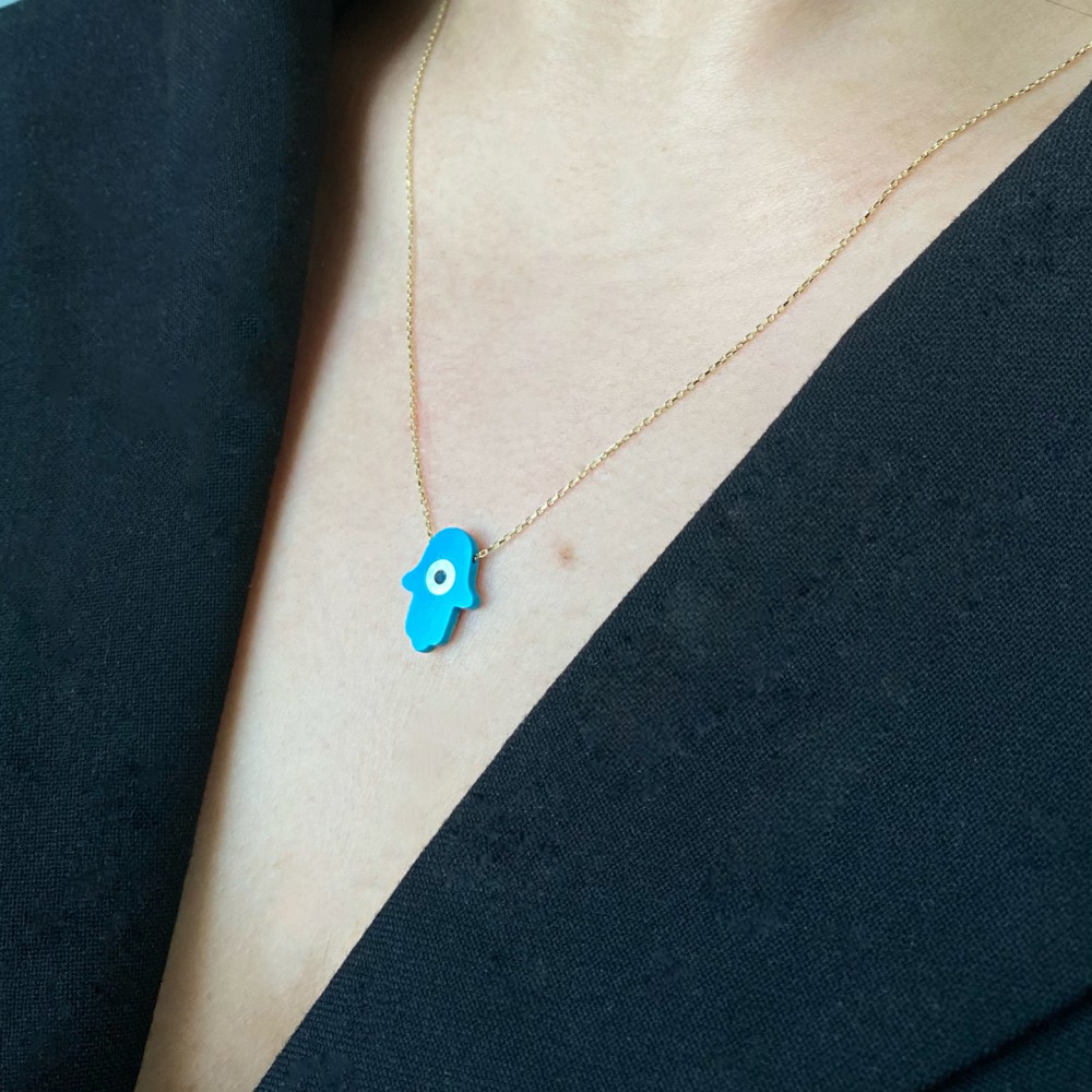 Altın Opal Fatmanın Eli Kolye Altın Opal Fatmanın Eli Kolye