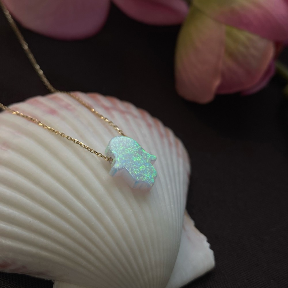 Altın Opal Fatmanın Eli Kolye Altın Opal Fatmanın Eli Kolye