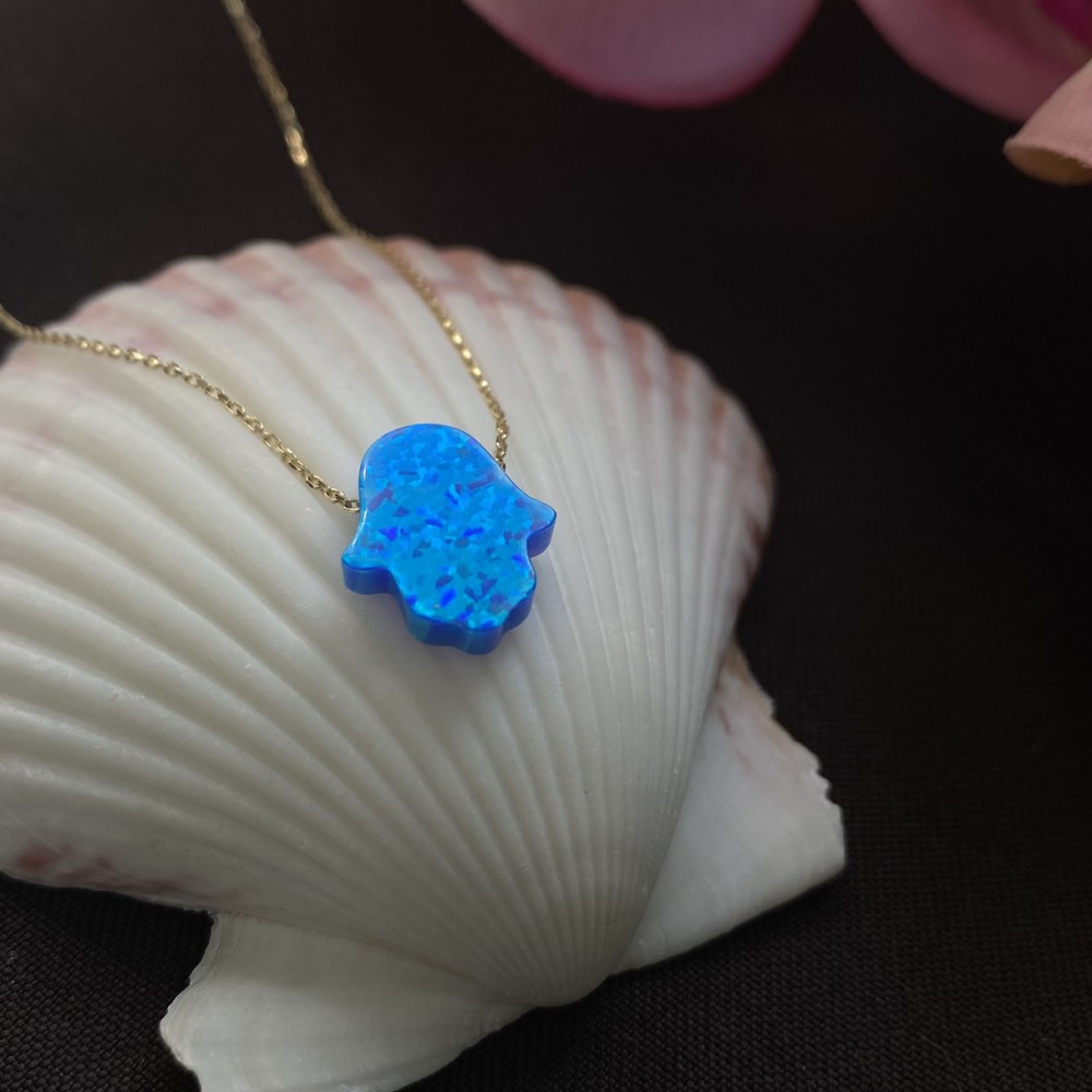 Altın Opal Fatmanın Eli Kolye Altın Opal Fatmanın Eli Kolye