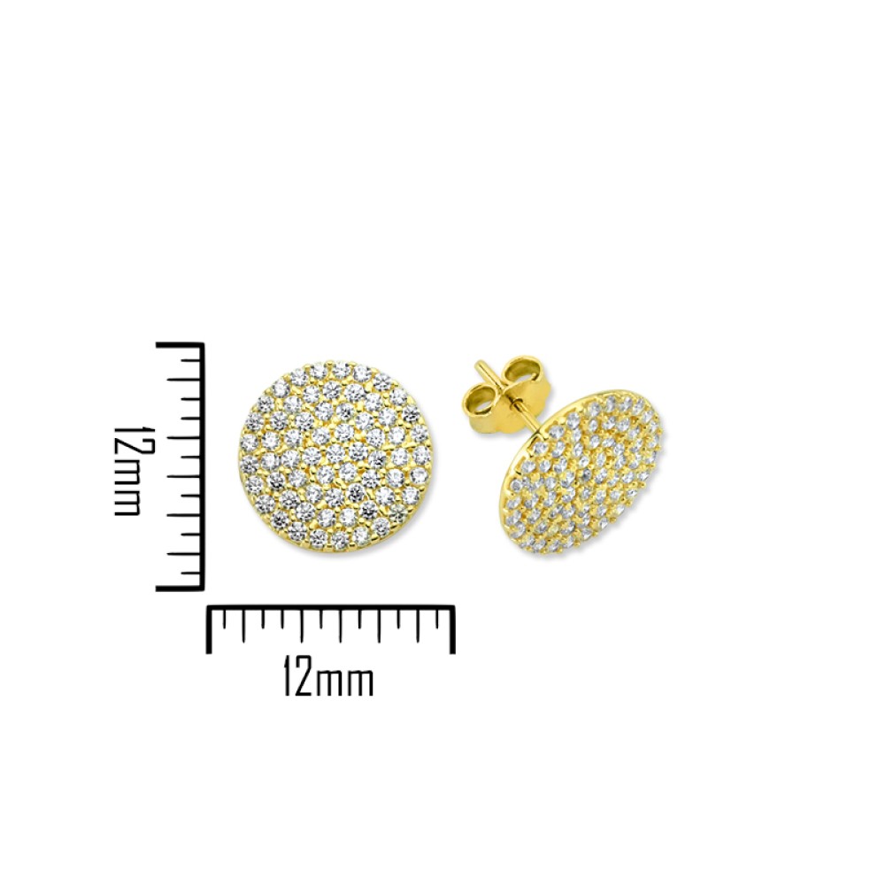 Altın Oval Küpe Altın Oval Küpe